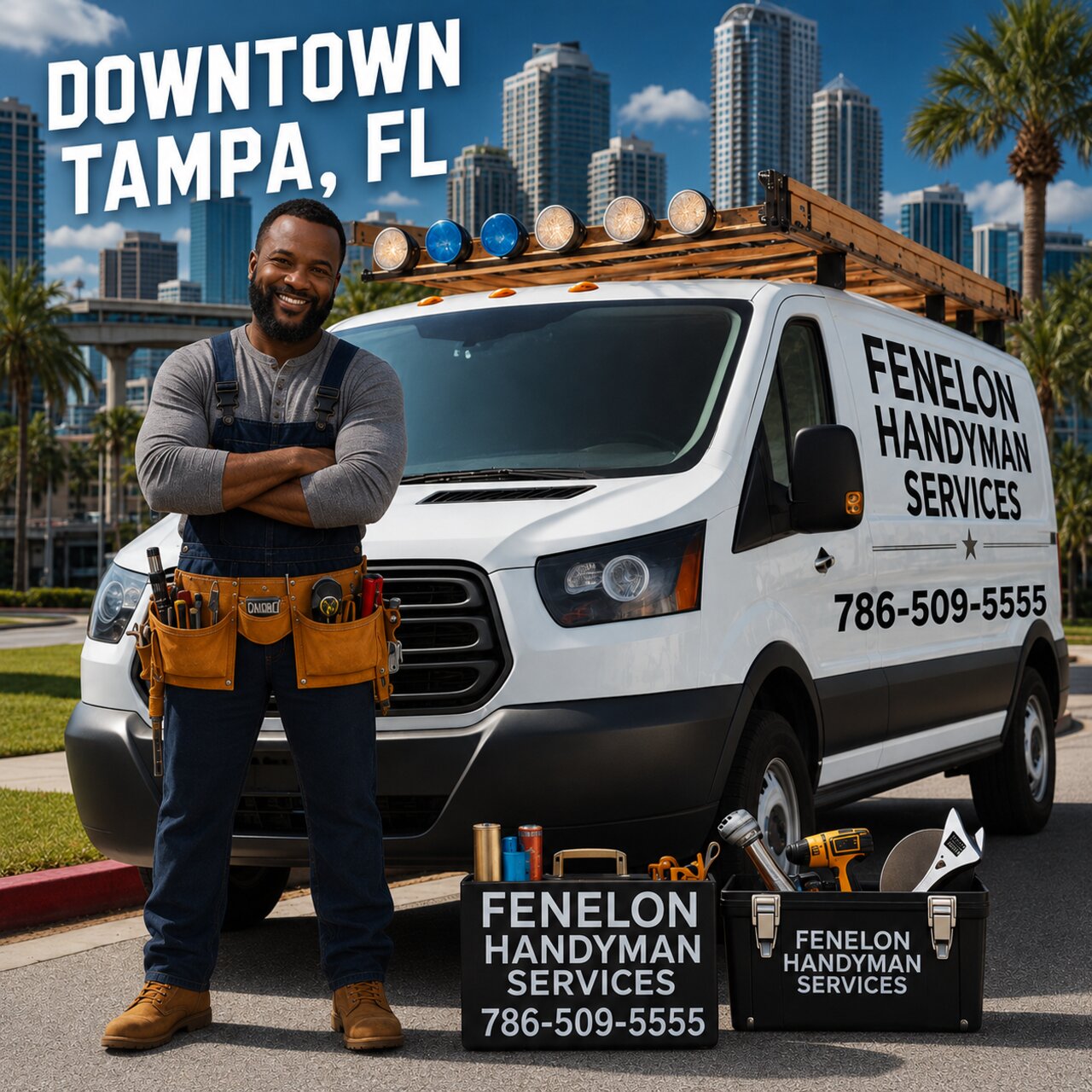 Fenelon Handyman Services professional working on a home in Tampa, FL